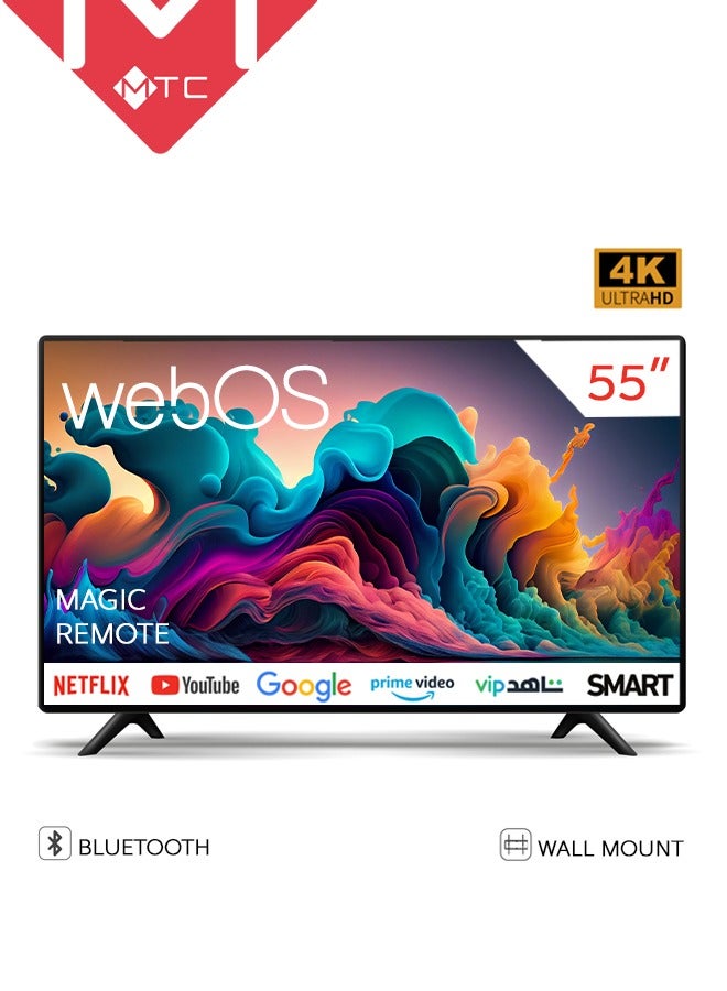 MTC Smart Screen - 55 Inches - WebOS - 4K UHD - with Magic Remote and Free Stand - MTC4KD55SWOS - Image 1